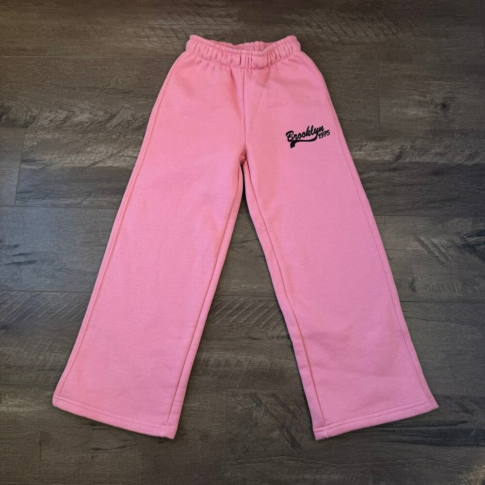8-9Y Zara Brooklyn Wide Leg Sweatpants